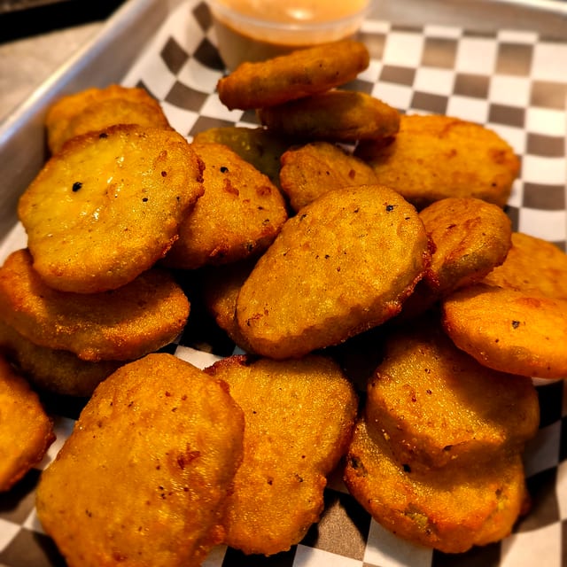 Deep Fried Pickle Chips.