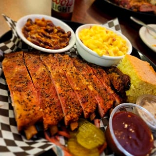 FULL RACK SMOKED PORK RIB PLATTER